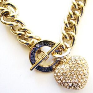 NWOT Guess Gold Chain Toggle Necklace